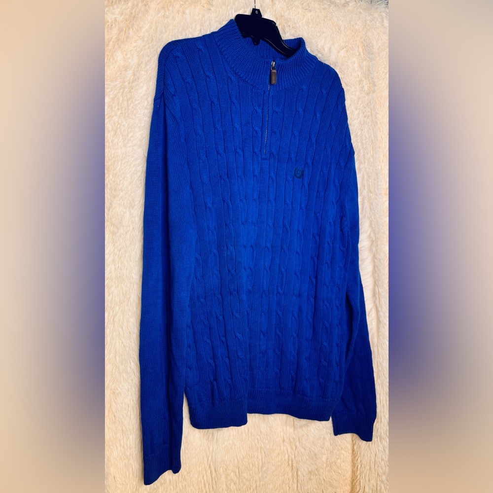 Chaps Cable Knit Half-Zip Sweater Size XL